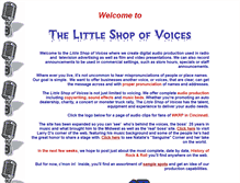 Tablet Screenshot of littleshopofvoices.com